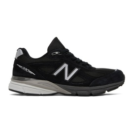뉴발란스 New Balance Black Made in USA 990v4 Core Sneakers 241402F128138