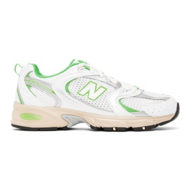 뉴발란스 New Balance White & Green 530 Sneakers 241402F128246