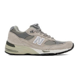 뉴발란스 New Balance Gray Made In UK 991v1 Sneakers 241402F128274