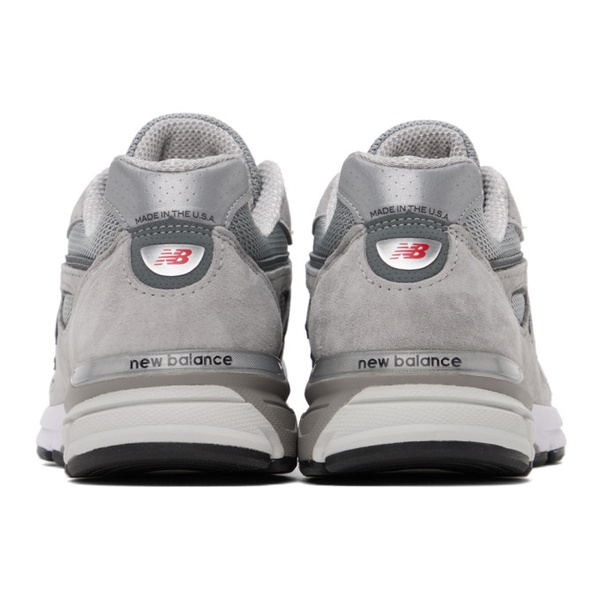 뉴발란스 뉴발란스 New Balance Gray Made in USA 990v4 Core Sneakers 241402M237010