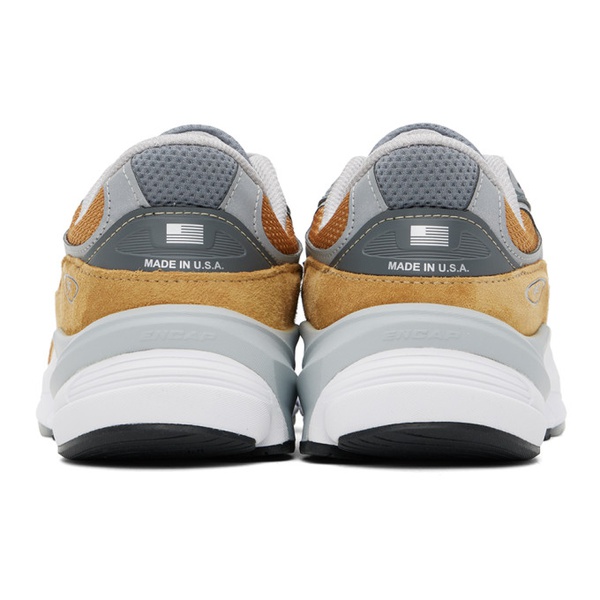 뉴발란스 뉴발란스 New Balance Tan & Gray Made in USA 990v6 Sneakers 241402M237066