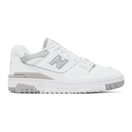 뉴발란스 New Balance White & Gray 550 Sneakers 241402M237113