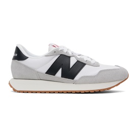 뉴발란스 New Balance White & Gray 237 Sneakers 241402M237130