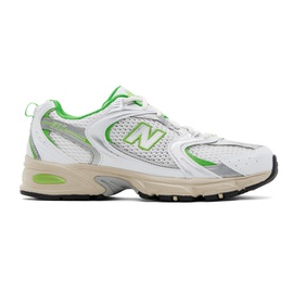 뉴발란스 New Balance White & Green 530 Sneakers 241402M237132