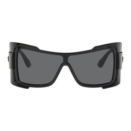 베르사체 Versace Black Maxi Medusa Biggie Shield Sunglasses 241404F005025