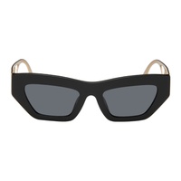 베르사체 Versace Black & Gold Cutout Sunglasses 241404F005033