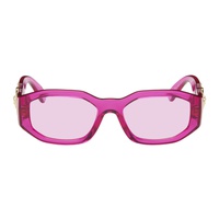 베르사체 Versace Pink Medusa Biggie Sunglasses 241404F005038