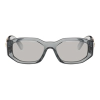 베르사체 Versace Gray Medusa Biggie Sunglasses 241404F005043