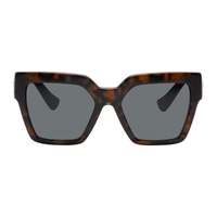 베르사체 Versace Brown Medusa Deco Butterfly Sunglasses 241404F005060