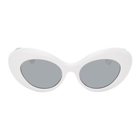 베르사체 Versace White Medusa Sunglasses 241404F005079