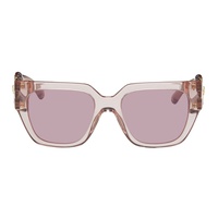 베르사체 Versace Pink Medusa Chain Sunglasses 241404F005094