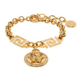 베르사체 Versace Gold La Medusa Greca Bracelet 241404F020001