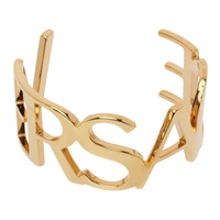 베르사체 Versace Gold Logo Cuff Bracelet 241404F020010