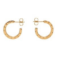 베르사체 Versace Gold Greca Hoop Earrings 241404F022003