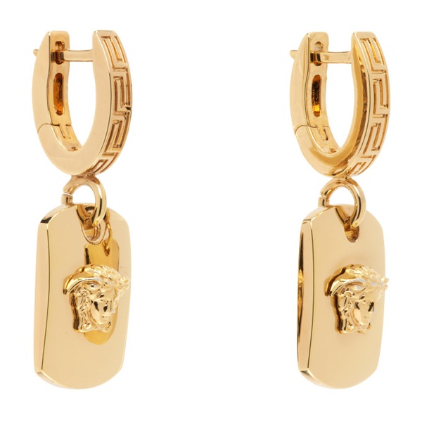 베르사체 베르사체 Versace Gold Medusa Hoop Earrings 241404F022012