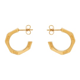 베르사체 Versace Gold Greca Quilting Earrings 241404F022015