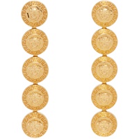 베르사체 Versace Gold Tribute Medusa Drop Earrings 241404F022016