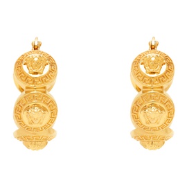 베르사체 Versace Gold Tribute Medusa Hoop Earrings 241404F022017