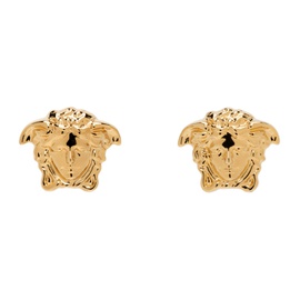 베르사체 Versace Gold Medusa Head Earrings 241404F022027