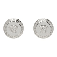 베르사체 Versace Silver Tribute Medusa Stud Earrings 241404F022030