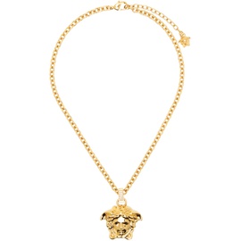 베르사체 Versace Gold Crystal La Medusa Necklace 241404F023000