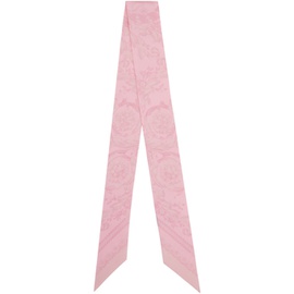 베르사체 Versace Pink Barocco Scarf 241404F029006