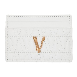 베르사체 Versace White Virtus Card Holder 241404F037003