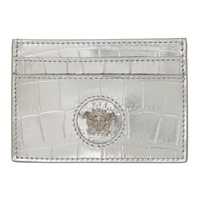 베르사체 Versace Silver Croco Card Holder 241404F037007