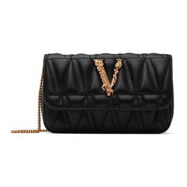 베르사체 Versace Black Virtus Mini Shoulder Bag 241404F048000