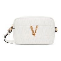 베르사체 Versace White Virtus Crossbody Bag 241404F048017