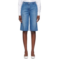 베르사체 Versace Blue Four-Pocket Denim Shorts 241404F088001
