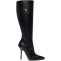 베르사체 Versace Black Medusa 95 Knee-High Boots 241404F114000
