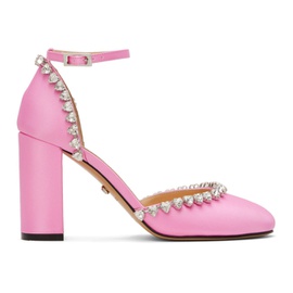 MACH & MACH Pink Audrey Crystal 95 Heels 241404F122019