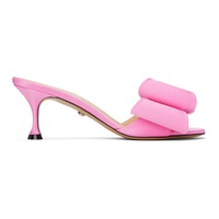 MACH & MACH Pink Le Cadeau Satin 65 Heeled Sandals 241404F125024