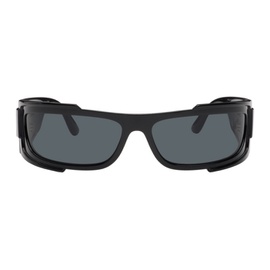 베르사체 Versace Black Medusa Biggie Shield Sunglasses 241404M134035