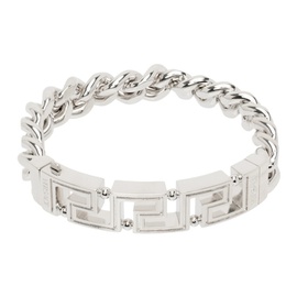 베르사체 Versace Silver Greca Chain Bracelet 241404M142032