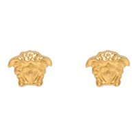 베르사체 Versace Gold Small Medusa Stud Earrings 241404M144000