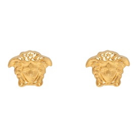 베르사체 Versace Gold Small Medusa Stud Earrings 241404M144000