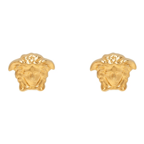 베르사체 베르사체 Versace Gold Small Medusa Stud Earrings 241404M144000