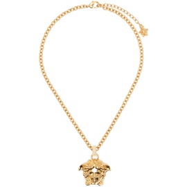 베르사체 Versace Gold Crystal La Medusa Necklace 241404M145000