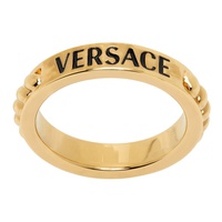 베르사체 Versace Gold Logo Ring 241404M147026