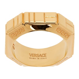 베르사체 Versace Gold Greca Quilting Ring 241404M147027