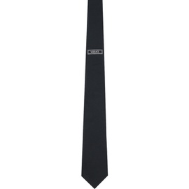 베르사체 Versace Black 90s Vintage Logo Tie 241404M158000