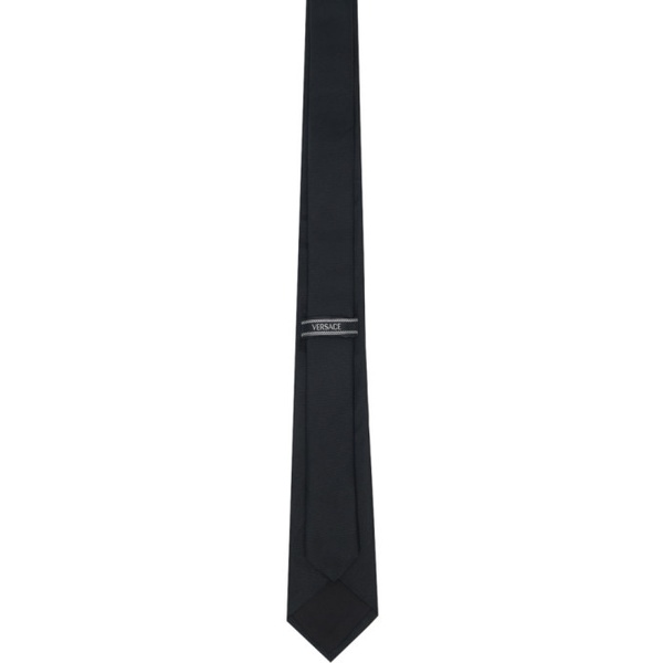 베르사체 베르사체 Versace Black 90s Vintage Logo Tie 241404M158000