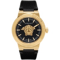 베르사체 Versace Black & Gold Medusa Infinite XL Watch 241404M165007
