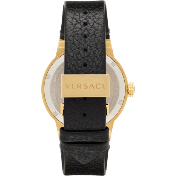 베르사체 베르사체 Versace Black & Gold Medusa Infinite XL Watch 241404M165007