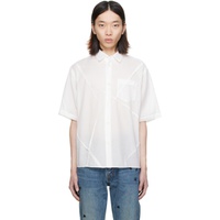 언더커버 UNDERCOVER White Pinched Seam Shirt 241414M192015