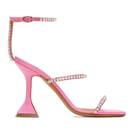 아미나 무아디 Amina Muaddi Pink Gilda Sandal Heeled Sandals 241415F125028