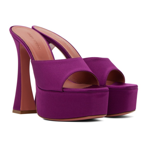  아미나 무아디 Amina Muaddi Purple Dalida 140 Heeled Sandals 241415F125042