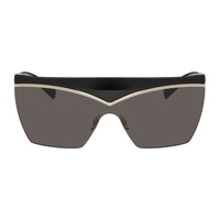 생로랑 Saint Laurent Black SL 614 Mask Sunglasses 241418F005023